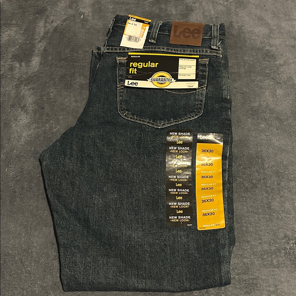 Lee Men's Relaxed Fit Jeans - Deep Blue